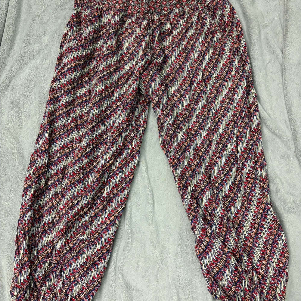 Anthropology Colorful Parachute Pants